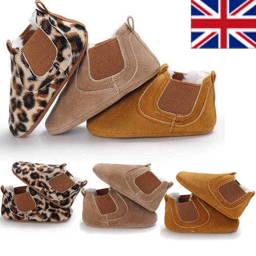 Leather shoes Newborn baby girl heart autumn lace Leopard