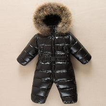 Load image into Gallery viewer, -30 degrees baby girl jumpsuits Russia winter baby clothing snow wear down jacket snowsuits for kids coats boys girls clothes