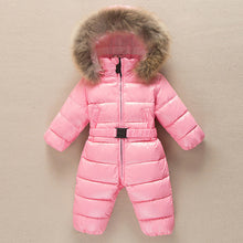 Load image into Gallery viewer, -30 degrees baby girl jumpsuits Russia winter baby clothing snow wear down jacket snowsuits for kids coats boys girls clothes