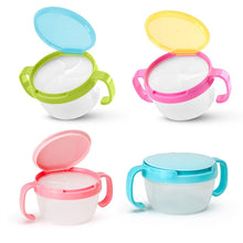 Load image into Gallery viewer, Baby Snacks Bowl Children Kids Food Storage Dishes Anti Spill 360 Rotate Baby Solid Feeding Plate Tableware Baby Feeding Stuff