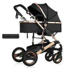 Load image into Gallery viewer, 2019 new baby trolley high landscape 3 to 1 baby stroller double faced children free shipping in four seasons in Russia