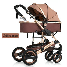 Load image into Gallery viewer, 2019 new baby trolley high landscape 3 to 1 baby stroller double faced children free shipping in four seasons in Russia