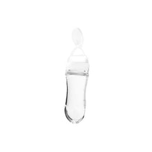 Load image into Gallery viewer, Useful Safety Silicone Baby Bottle With Spoon Food Supplement