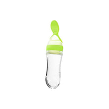 Load image into Gallery viewer, Useful Safety Silicone Baby Bottle With Spoon Food Supplement