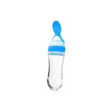 Load image into Gallery viewer, Useful Safety Silicone Baby Bottle With Spoon Food Supplement