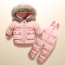 Load image into Gallery viewer, 2019 Winter Children Clothing Sets Girls Warm Duck Down Jacket for Baby Girl Clothes Children&#39;s Coat for Boy Snow Wear Kids Suit