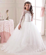 Load image into Gallery viewer, For Wedding and Party Dresses Evening Christmas Girl Long Costume Princess Children Fancy 4-14T Kids Bridesmaid Lace Girls Dress