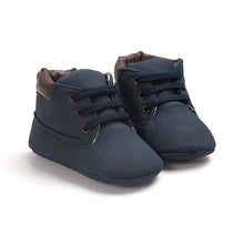 Load image into Gallery viewer, Baby Boy Soft Sole PU Leather First Walkers Crib Shoes
