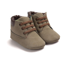 Load image into Gallery viewer, Baby Boy Soft Sole PU Leather First Walkers Crib Shoes
