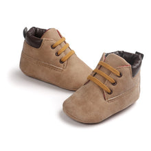 Load image into Gallery viewer, Baby Boy Soft Sole PU Leather First Walkers Crib Shoes