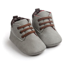 Load image into Gallery viewer, Baby Boy Soft Sole PU Leather First Walkers Crib Shoes