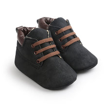 Load image into Gallery viewer, Baby Boy Soft Sole PU Leather First Walkers Crib Shoes
