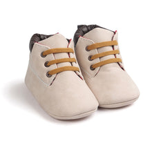 Load image into Gallery viewer, Baby Boy Soft Sole PU Leather First Walkers Crib Shoes