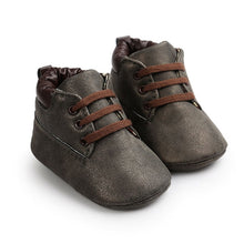 Load image into Gallery viewer, Baby Boy Soft Sole PU Leather First Walkers Crib Shoes