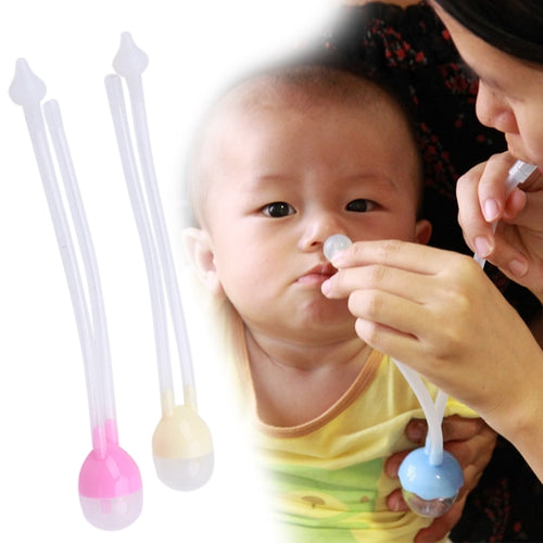 New Born Baby Safety Nose Cleaner Vacuum Suction Nasal Aspirator