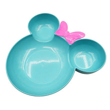 Load image into Gallery viewer, 3Pcs/Set Baby Eating Food Tableware Dishes Kids Dinner Bowl Spoon Fork Fruit Plate Heath Children Training Dinnerware with box