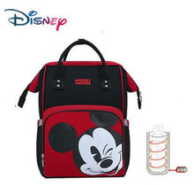 Load image into Gallery viewer, Disney Minnie Mickey Classic Red Diaper Bags 2PCS/SET Mummy Maternity Backpack Nappy Bag Large Capacity Baby Bag Travel 3D Doll