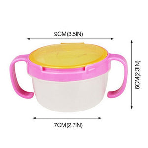 Baby Infant Bowl Snack dishes Silicone Cup Toddler Kid Feeding