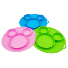 Load image into Gallery viewer, Baby Safe Silicone Dining Plate BPA Free Solid Children Dishes