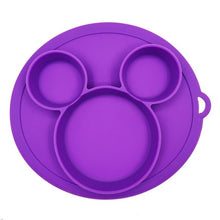 Load image into Gallery viewer, Baby Safe Silicone Dining Plate BPA Free Solid Children Dishes