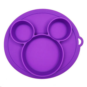 Baby Safe Silicone Dining Plate BPA Free Solid Children Dishes