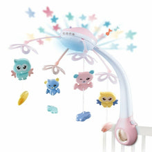 Load image into Gallery viewer, Baby Crib Mobile Holder Rotating Music Hanging Baby Rattle Star Projection Toys