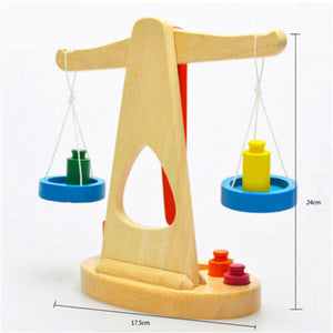 Wooden Puzzle Scale Baby Developmental Educational Toys Nursery Kid Teaching Toy